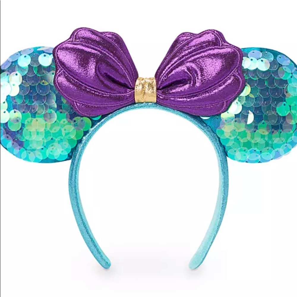 NEW!Ariel Minnie Mouse Ear Headband for Adults
